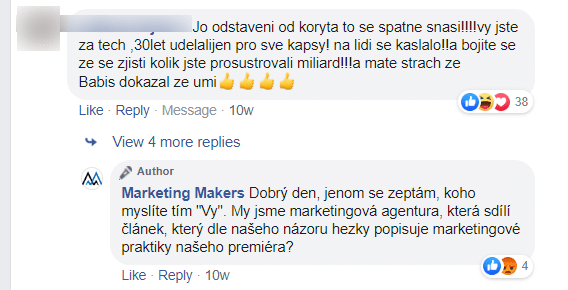 Odstavení od koryta se špatně snáší