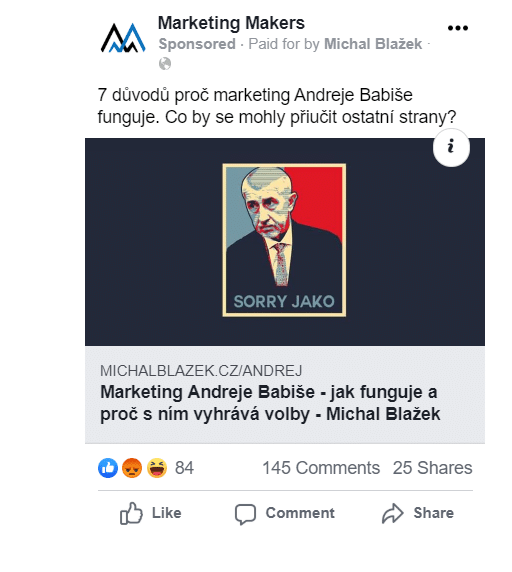 Reklama Andrej Babiš