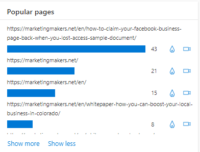 Popular pages Clarity